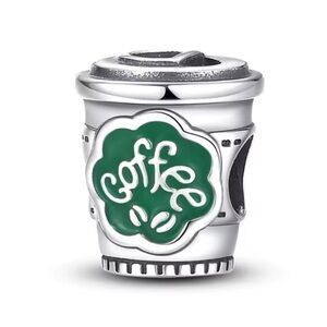 NWOT Coffee Cup Charm Sterling Silver 925